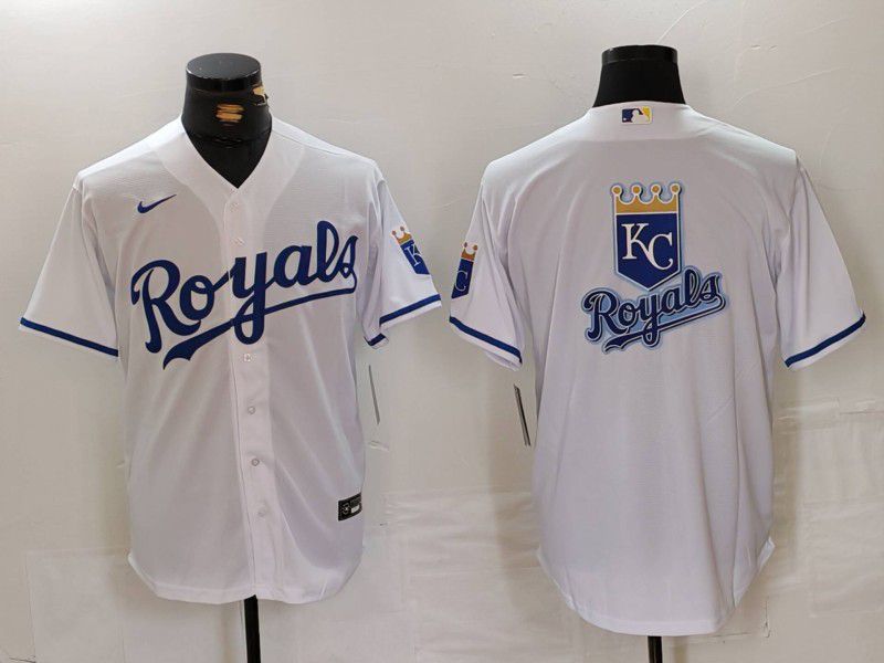 Men Kansas City Royals Blank White Game 2024 Nike MLB Jersey style 4